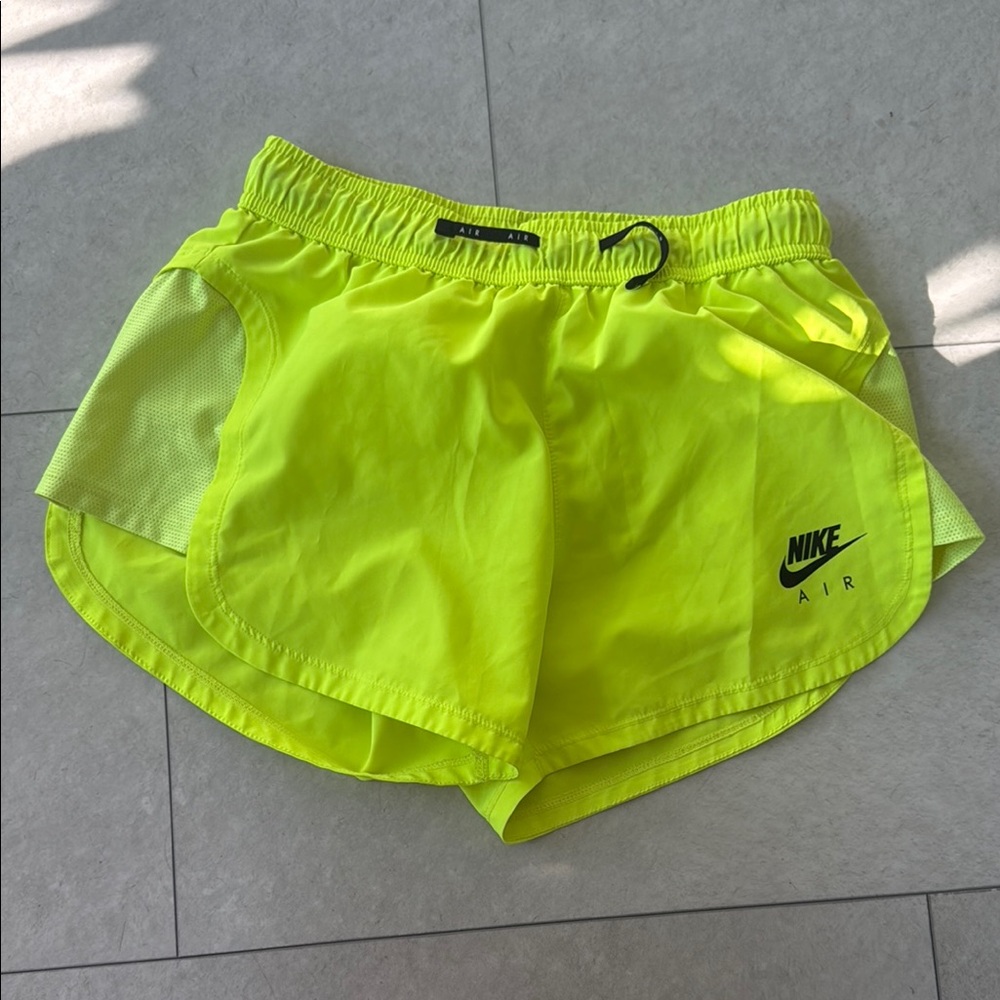 Nike Yellow Athletic Shorts Lightweight Elastic Waist- Small